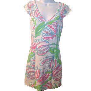 Lily Pulitzer tropical print Ring the Bellboy Desiree dress M